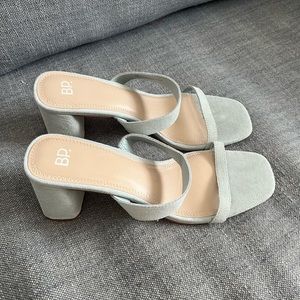 Never worn BP Emmie Block Heel Slide Sandal
